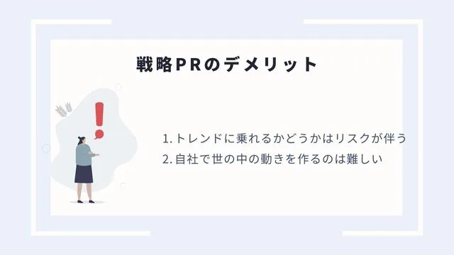 戦略　pr　デメリット＿インフォグラフィック